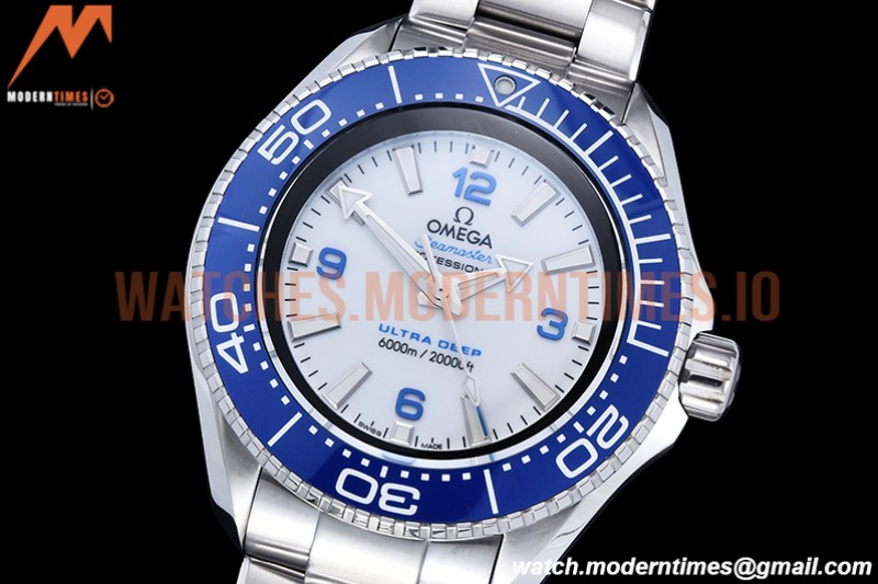 Omega - Planet Ocean 6000M 45.5mm Ultra Deep Blu SS/SS Wht TF A2824