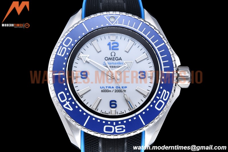 Omega - Planet Ocean 6000M 45.5mm Ultra Deep Blu SS/RU Wht TF A2824
