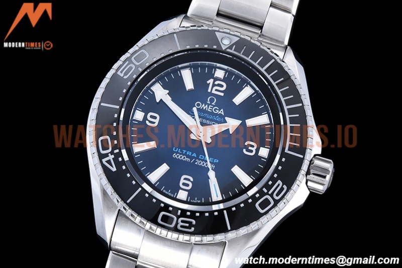 Omega - Planet Ocean 6000M 45.5mm Ultra Deep Blk SS/SS G-B TF A2824