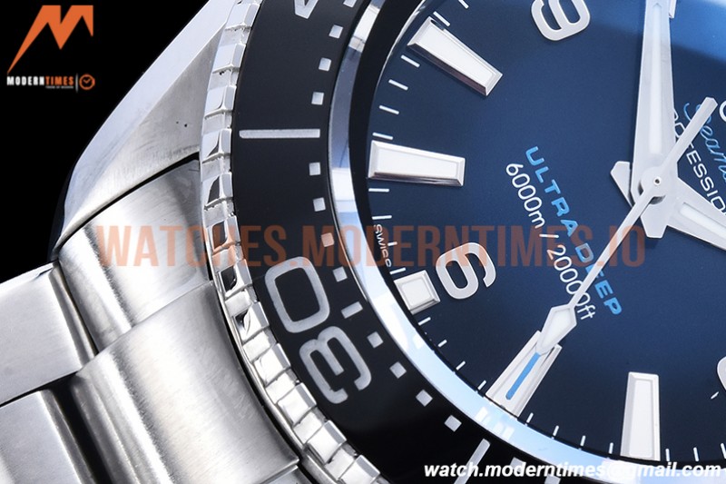 Omega - Planet Ocean 6000M 45.5mm Ultra Deep Blk SS/SS G-B TF A2824