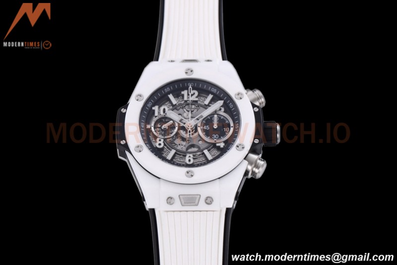 Hublot - Big Bang Unico 44mm White CER/RU Blk/Ske BBF A1280