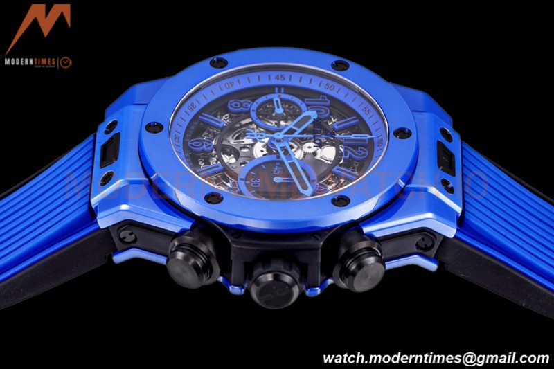 Hublot - Big Bang Unico 44mm Blue Magic CER/RU Blk/Ske BBF A1280