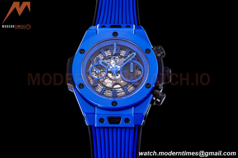 Hublot - Big Bang Unico 44mm Blue Magic CER/RU Blk/Ske BBF A1280