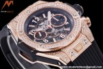 Hublot - Big Bang Unico 44mm Diamond RG/RU Blk/Ske BBF A1280