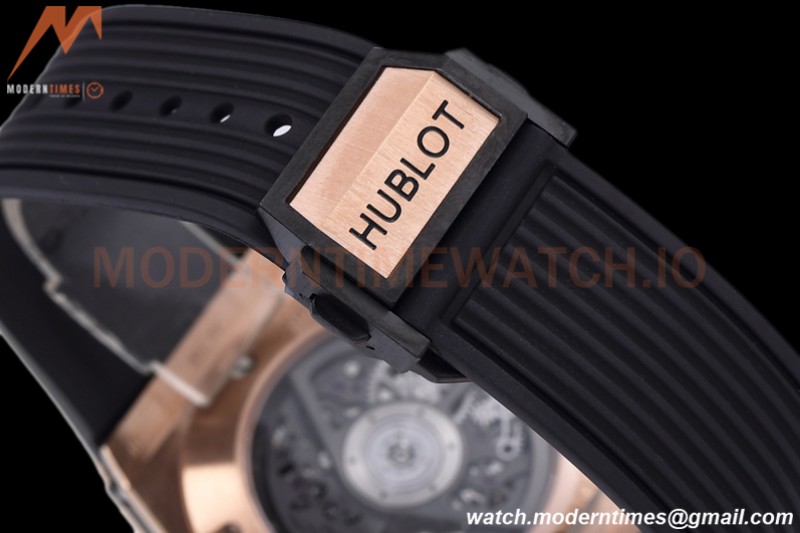 Hublot - Big Bang Unico 44mm Diamond Bezel RG/RU Blk/Ske BBF A1280