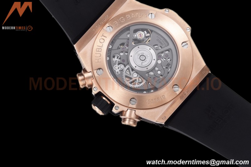 Hublot - Big Bang Unico 44mm Diamond Bezel RG/RU Blk/Ske BBF A1280