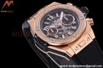 Hublot - Big Bang Unico 44mm Diamond Bezel RG/RU Blk/Ske BBF A1280