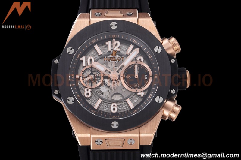 Hublot - Big Bang Unico 44mm Cermic RG/RU Blk/Ske BBF A1280