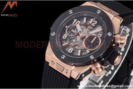 Hublot - Big Bang Unico 44mm Cermic RG/RU Blk/Ske BBF A1280