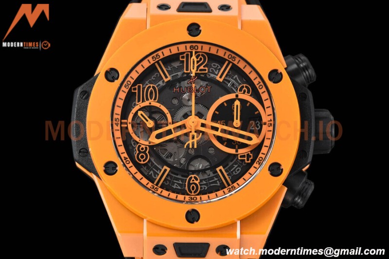 Hublot - Big Bang Unico 42mm Orange CER/RU Orn/Ske BBF A1280