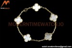 Van Cleef & Arpels 5 Motif Vintage Alhambra Malachite Gold Bracelet – Iconic Luxury Replica
