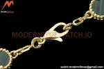Van Cleef & Arpels 5 Motif Vintage Alhambra Malachite Gold Bracelet – Iconic Luxury Replica