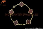 Van Cleef & Arpels 5 Motif Vintage Alhambra Malachite Gold Bracelet – Iconic Luxury Replica