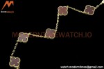 Van Cleef & Arpels 5 Motif Vintage Alhambra Malachite Gold Bracelet – Iconic Luxury Replica