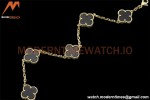 Van Cleef & Arpels 5 Motif Vintage Alhambra Malachite Gold Bracelet – Iconic Luxury Replica