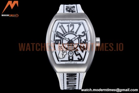 Franck Muller - Vanguard Mens FR2 SB/RU Wht/Num ABF A2824