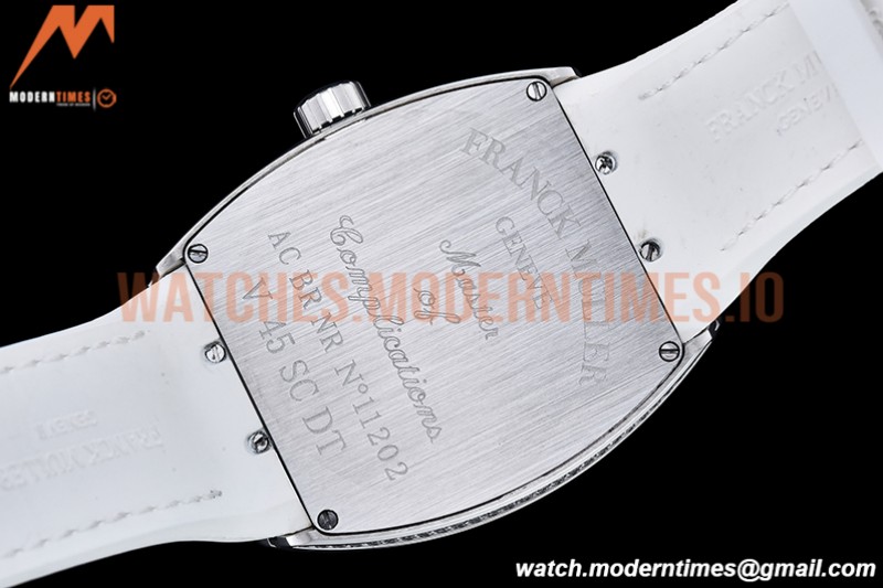 Franck Muller - Vanguard Mens FR2 Dia SS/RU Wht/Num ABF A2824