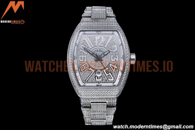 Franck Muller - Vanguard Mens Wht Diam Dia/Dia Dia/Num ABF A2824