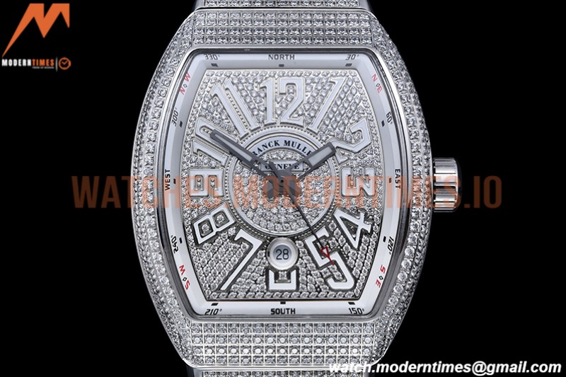 Franck Muller - Vanguard Mens Wht Diam Dia/Dia Dia/Num ABF A2824
