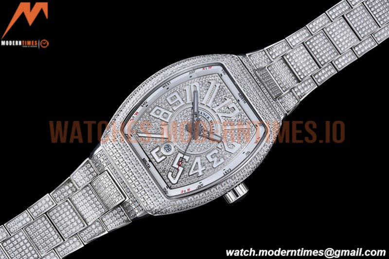 Franck Muller - Vanguard Mens Wht Diam Dia/Dia Dia/Num ABF A2824