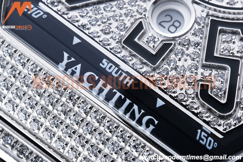 Franck Muller - Vanguard Mens Blk CG Diam Dia/Dia Dia/Num ABF A2824