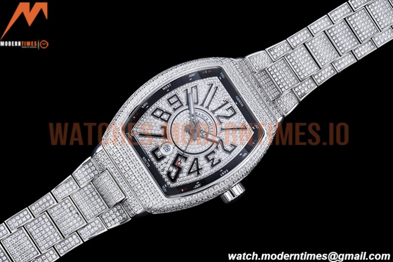 Franck Muller - Vanguard Mens Blk Diam Dia/Dia Dia/Num ABF A2824