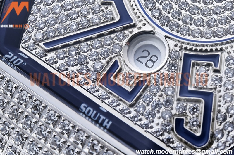 Franck Muller - Vanguard Mens Blue Diam Dia/Dia Dia/Num ABF A2824
