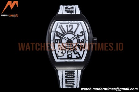 Franck Muller - Vanguard Mens FR2 PVD/RU Wht/Num ABF A2824