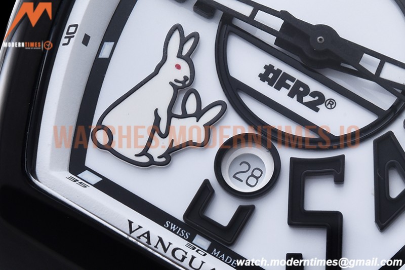 Franck Muller - Vanguard Mens FR2 PVD/RU Wht/Num ABF A2824