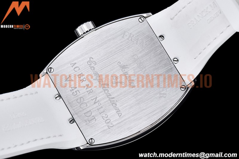 Franck Muller - Vanguard Mens FR2 SS/RU Wht/Num ABF A2824
