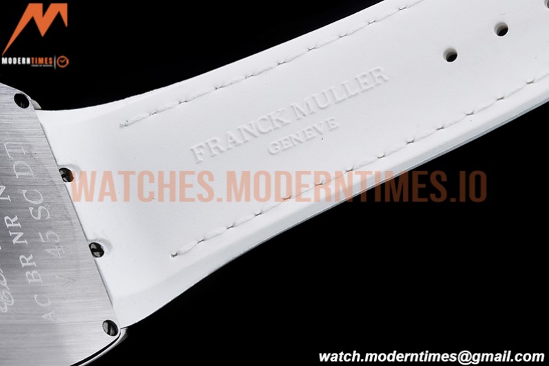 Franck Muller - Vanguard Mens FR2 SS/RU Wht/Num ABF A2824