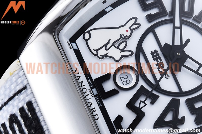 Franck Muller - Vanguard Mens FR2 SS/RU Wht/Num ABF A2824