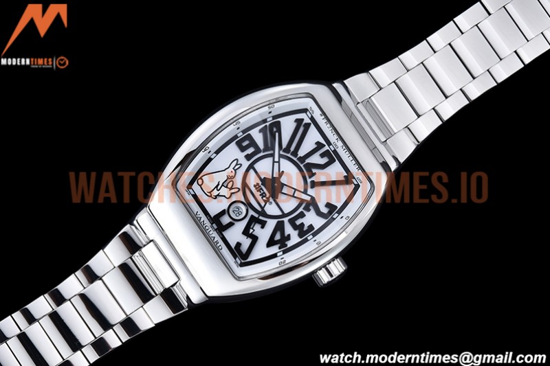 Franck Muller - Vanguard Mens FR2 SS/SS Wht/Num ABF A2824