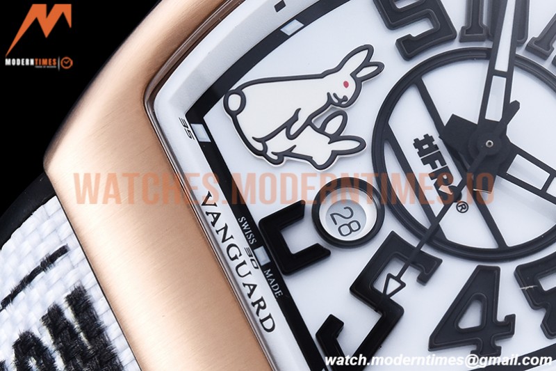 Franck Muller - Vanguard Mens FR2 RG/RU Wht/Num ABF A2824