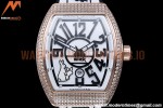 Franck Muller - Vanguard Mens FR2 Dia RG/RU Wht/Num ABF A2824