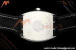 Franck Muller - Vanguard Yachting V45 Silver Dragon King Full Diamond Blk/Dia Black Nylon Strap ABF A2824