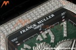 Franck Muller - Vanguard Yachting V45 Silver Dragon King Full Diamond Grn/Dia Black Leather Strap ABF A2824 | 프랭크 뮬러 - 뱅가드 요팅 V45 실버 드래곤 킹 풀 다이아몬드 그린/다이아몬드 블랙 가죽 스트랩 ABF A2824