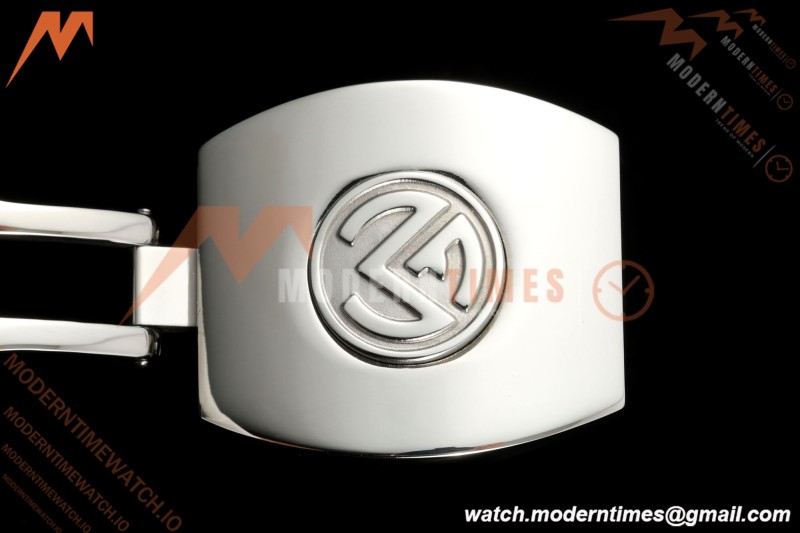 Franck Muller - Vanguard Yachting V45 Silver Dragon King Full Diamond Grn/Dia Black Leather Strap ABF A2824 | 프랭크 뮬러 - 뱅가드 요팅 V45 실버 드래곤 킹 풀 다이아몬드 그린/다이아몬드 블랙 가죽 스트랩 ABF A2824