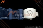 Franck Muller - Vanguard Yachting V45 Silver Dragon King Full Diamond Blu/Dia Blue Nylon Strap ABF A2824 | 프랭크 뮬러 - 뱅가드 요팅 V45 실버 드래곤 킹 풀 다이아몬드 블루/다이아몬드 블루 나일론 스트랩 ABF A2824