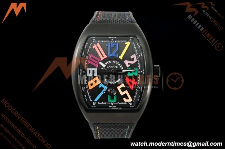 Franck Muller - Vanguard V45 Black PVD/NY Black Nylon Strap ABF A2824