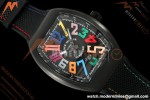 Franck Muller - Vanguard V45 Black PVD/NY Black Nylon Strap ABF A2824