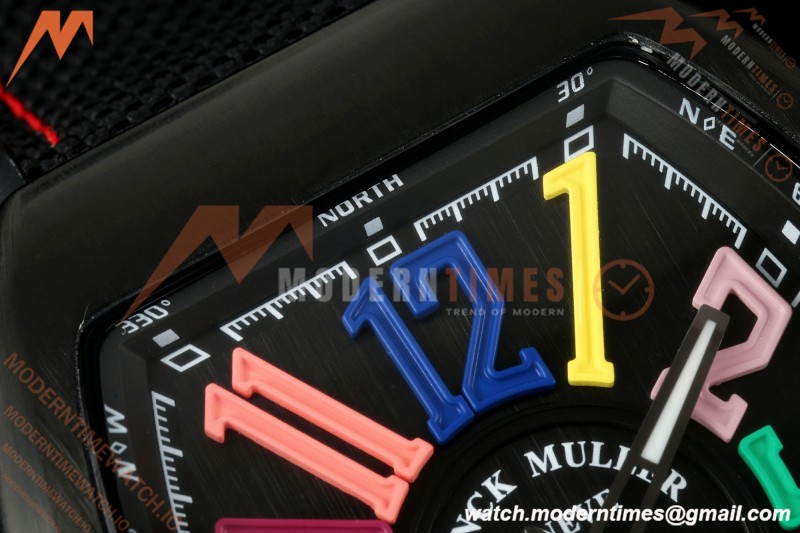 Franck Muller - Vanguard V45 Black PVD/NY Black Nylon Strap ABF A2824