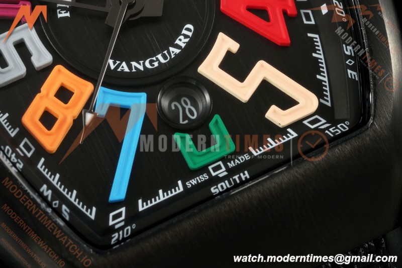 Franck Muller - Vanguard V45 Black PVD/NY Black Nylon Strap ABF A2824