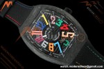 Franck Muller - Vanguard V45 Carbon Color Dream CAB/NY Black Nylon Strap ABF A2824