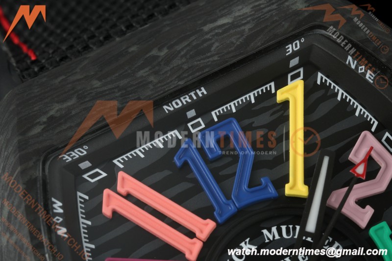 Franck Muller - Vanguard V45 Carbon Color Dream CAB/NY Black Nylon Strap ABF A2824