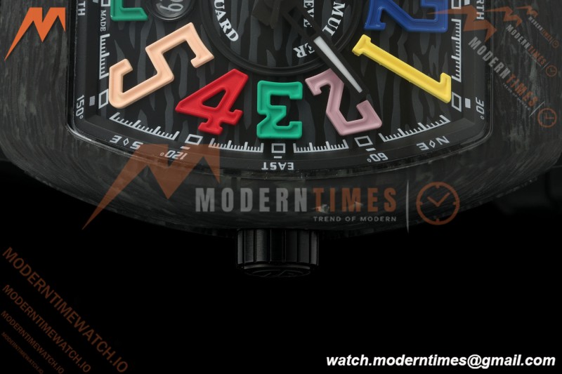 Franck Muller - Vanguard V45 Carbon Color Dream CAB/NY Black Nylon Strap ABF A2824