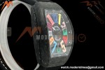 Franck Muller - Vanguard V45 Carbon Color Dream CAB/NY Blk/Wht Nylon Strap ABF A2824
