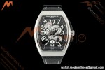 Franck Muller - Vanguard Yachting V45 Silver Dragon King Blk/Num Black Nylon Strap ABF A2824