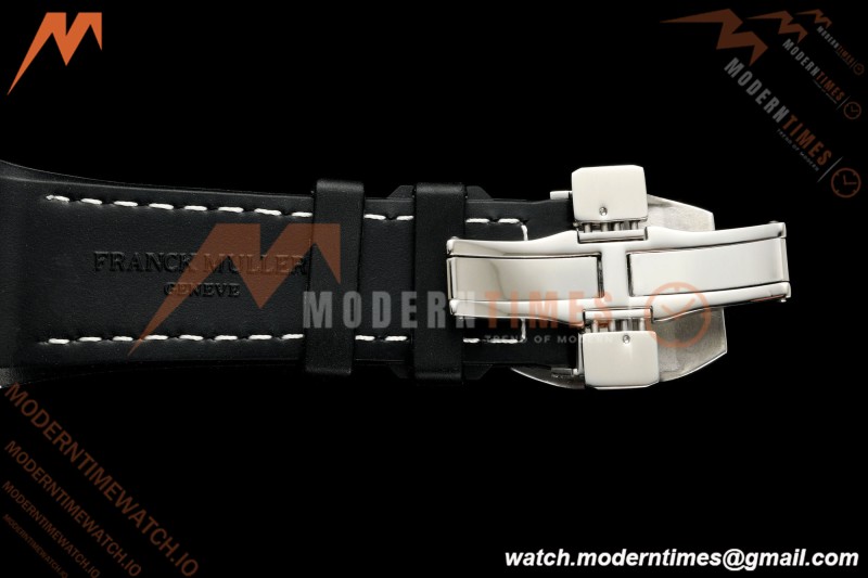 Franck Muller - Vanguard Yachting V45 Silver Dragon King Blk/Num Black Nylon Strap ABF A2824