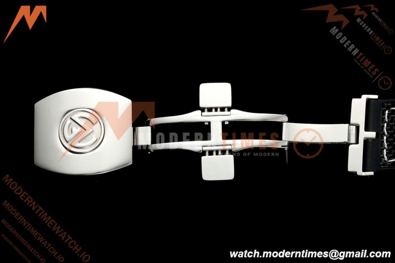 Franck Muller - Vanguard Yachting V45 Silver Dragon King Blk/Num Black Nylon Strap ABF A2824